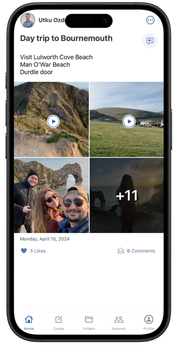 KinCapsule App - Social Memory Network